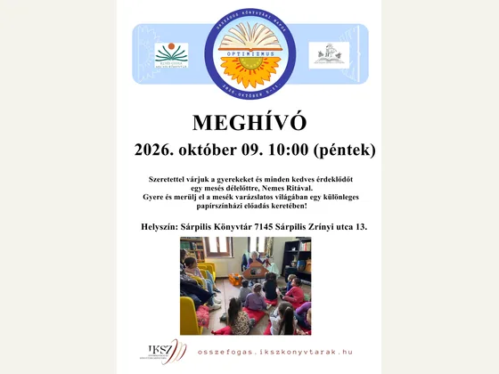 1. kép, a Pipírszínház meghívója